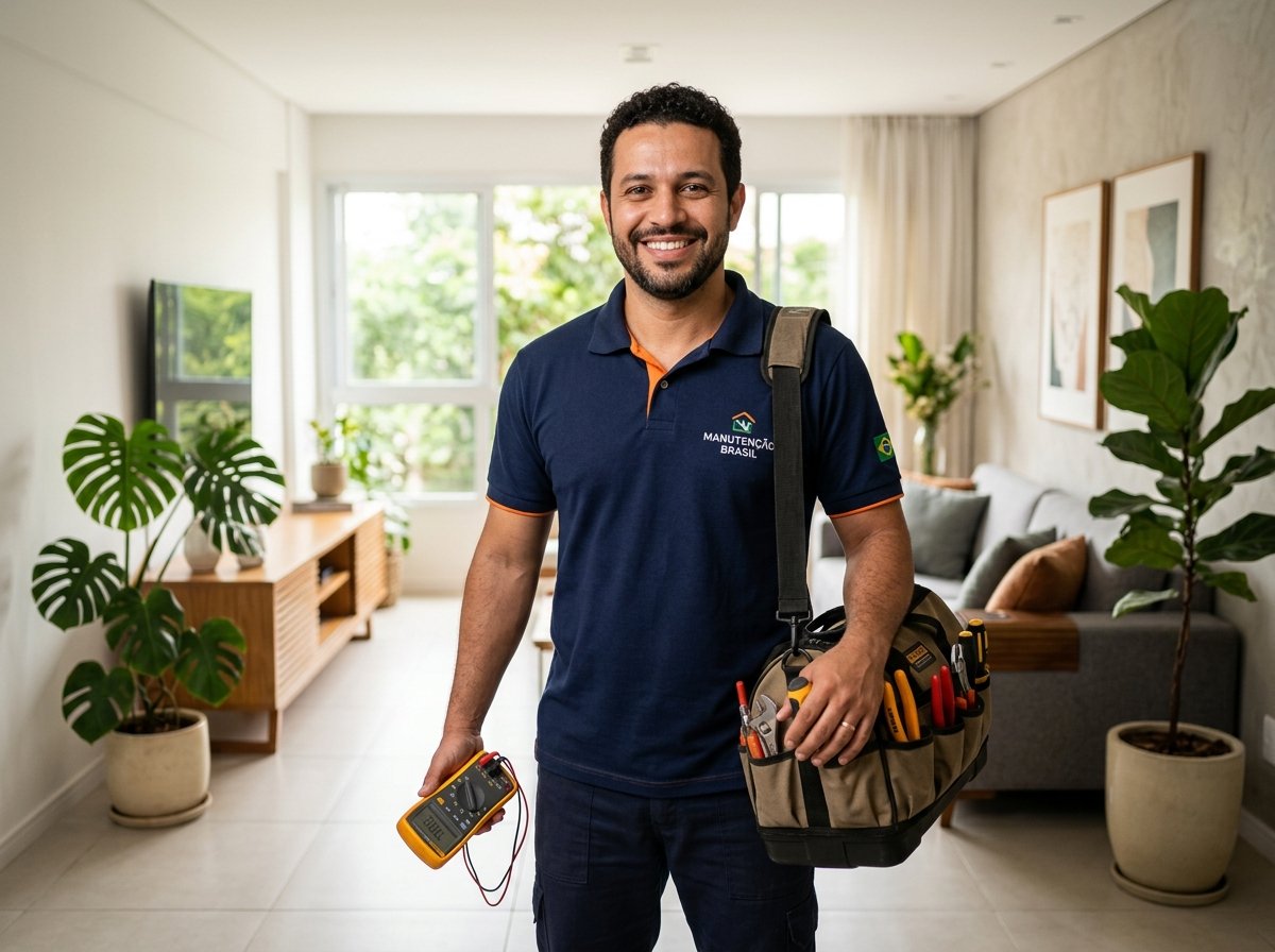 Profissional Técnico Conserto do Lar pronto para atender